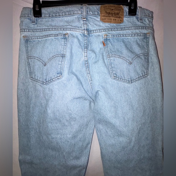Levi's Men's Straight Jeans in Light Blue - Picture 9 of 9